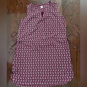 Burgundy with floral pattern GAP dress